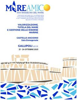 GALLIPOLI LECCE 21 - 24 OTTOBRE 2021 - VALORIZZAZIONE, TUTELA DEL MARE E GESTIONE DELLE RISORSE MARINE