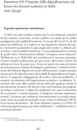 Istruzione 4.0: l'impatto della digitalizzazione sul lavoro dei docenti scolastici in Italia Iside Gjergji