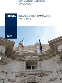 2020 CONSIGLIO DI INDIRIZZO E VIGILANZA RELAZIONE PROGRAMMATICA 2021 2023 - Inail