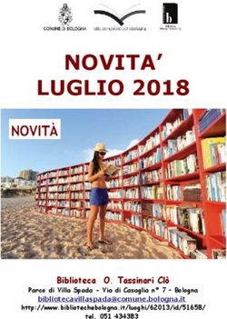 NOVITA' LUGLIO 2018 - Biblioteca O. Tassinari Cl&ograve; Parco di Villa Spada - Via di Casaglia n 7 - Bologna
