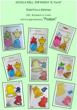 SCUOLA DELL' INFANZIA "G. Verdi" Didattica a distanza Unit&agrave; di apprendimento " Pasqua" - Istituto ...