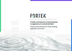Prodotti e soluzioni per la movimentazione, la regolazione e il controllo dei fluidi - Products and solutions for fluids handling, regulation and ...