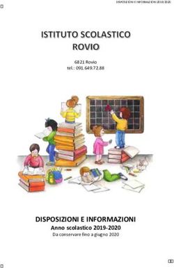 DISPOSIZIONI E INFORMAZIONI - Anno scolastico 2019-2020 Da conservare fino a giugno 2020