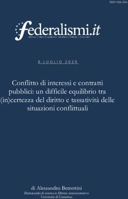 Conflitto di interessi e contratti pubblici: un difficile equilibrio tra (in)certezza del diritto e tassatività delle situazioni conflittuali ...