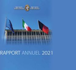RAPPORT ANNUEL 2021 - Regione autonoma Valle d'Aosta