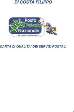 DI COSTA FILIPPO - CARTA DI QUALITA' DEI SERVIZI POSTALI - Posta Privata Troina