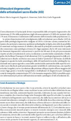Alterazioni degenerative delle articolazioni sacro-iliache (ASI)