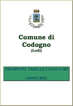 Comune di Codogno PROSPETTI, TABELLE E DATI VARI - ANNO 2013