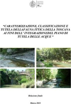 "CARATTERIZZAZIONE, CLASSIFICAZIONE E TUTELA DELLAFAUNA ITTICA DELLA TOSCANA AI FINI DELL' INTEGRAZIONEDEL PIANO DI TUTELA DELLE ACQUE " ...