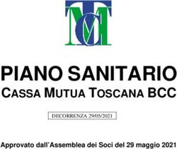 PIANO SANITARIO CASSA MUTUA TOSCANA BCC - Approvato dall'Assemblea dei Soci del 29 maggio 2021