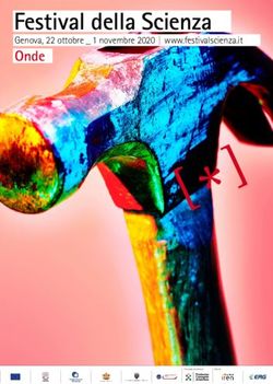 Festival della Scienza - Onde Genova, 22 ottobre _ 1 novembre 2020 www.festivalscienza.it