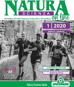 2020 Periodico di Informazione Culturale e Scientifica - Specchiasol