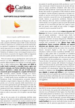 RAPPORTO SULLE POVERT&Agrave; 2020 - caritas ...