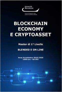 BLOCKCHAIN ECONOMY E CRYPTOASSET - BLENDED E ON LINE Master di 1 Livello Anno Accademico 2019/2020 - Italia4Blockchain