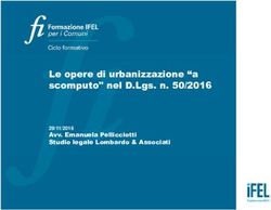 Le Opere Di Urbanizzazione "a Scomputo" Nel D.Lgs. N. 50/2016 - 29/11 ...