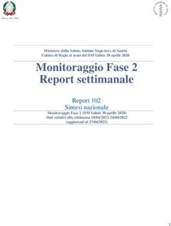 Monitoraggio Fase 2 Report settimanale - Report 102 Sintesi nazionale - Ministero della Salute