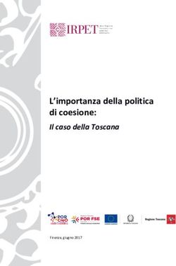 L'importanza della politica di coesione: Il caso della Toscana - Firenze, giugno 2017 - IRPET