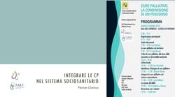 INTEGRARE LE CP NEL SISTEMA SOCIOSANITARIO - Florian Clarissa - Hospice Abbiategrasso