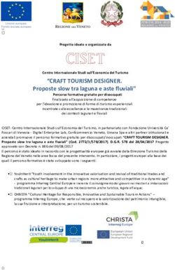 "CRAFT TOURISM DESIGNER - Proposte slow tra laguna e aste fluviali" - Ca' Foscari