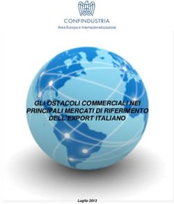 GLI OSTACOLI COMMERCIALI NEI PRINCIPALI MERCATI DI RIFERIMENTO DELL'EXPORT ITALIANO