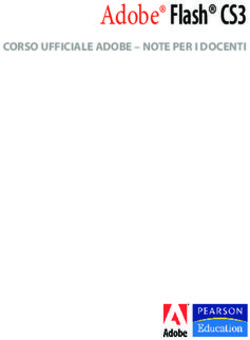 Adobe Flash CS3 CORSO UFFICIALE ADOBE - NOTE PER I DOCENTI