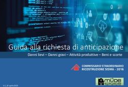 Guida alla richiesta di anticipazione - Danni lievi - Danni gravi - Attività produttive - Beni e scorte - Commissario Straordinario