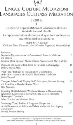 LCM LINGUE CULTURE MEDIAZIONI LANGUAGES CULTURES MEDIATION - CORE