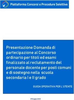 2016 Presentazione Domanda di partecipazione al Concorso ordinario per titoli ed esami finalizzato al reclutamento del personale docente per posti ...