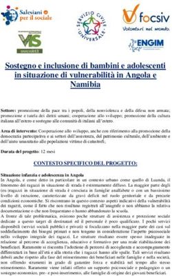 Sostegno e inclusione di bambini e adolescenti in situazione di vulnerabilit&agrave; in Angola e Namibia