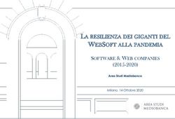 LA RESILIENZA DEI GIGANTI DEL WEBSOFT ALLA PANDEMIA - (2015-2020) SOFTWARE & WEB COMPANIES - Key4biz
