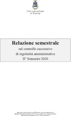 Relazione semestrale sul controllo successivo di regolarit&agrave; amministrativa II Semestre 2020 - Citt&agrave; metropolitana di Venezia