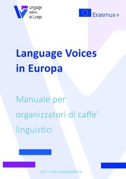 Language Voices in Europa - Manuale per organizzatori di caffe' linguistici - 2017-1-FI01-KA204-034714 - Language ...