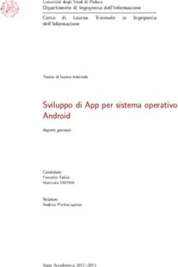 DipartimentodiIngegneriadell'Informazione Laurea dell'Informazione - Core