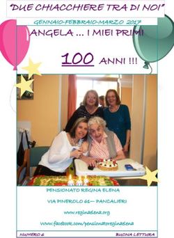 100 ANNI "DUE CHIACCHIERE TRA DI NOI" - Pensionato Regina Elena