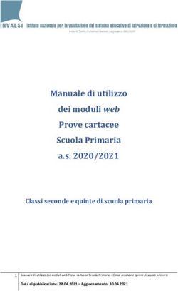 Manuale di utilizzo dei moduli web Prove cartacee Scuola Primaria a.s. 2020/2021