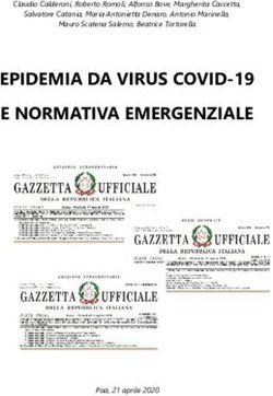 EPIDEMIA DA VIRUS COVID-19 E NORMATIVA EMERGENZIALE - Claudio Calderoni, Roberto Romoli, Alfonso Bove, Margherita Caccetta, Salvatore Catania ...