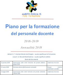 Piano per la formazione - del personale docente - I.C. Dante-Galiani
