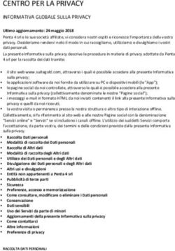 CENTRO PER LA PRIVACY - INFORMATIVA GLOBALE SULLA PRIVACY - Suite Gold Roma