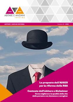 Le proposte dell'AUSER per la riforma delle RSA Contesto dell'abitare e Alzheimer - Come migliorare la qualità della vita delle persone con ...