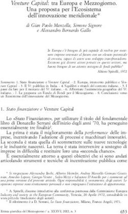 Venture Capital: tra Europa e Mezzogiorno - Una proposta per l'Ecosistema dell'innovazione meridionale