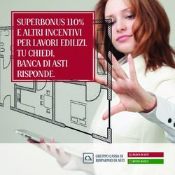SUPERBONUS 11o% e altri incentivi per lavori edilizi. tu chiedi, banca di asti risponde.