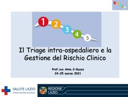 Il Triage intra-ospedaliero e la Gestione del Rischio Clinico - Prof.ssa Anna S Guzzo 24-25 marzo 2021