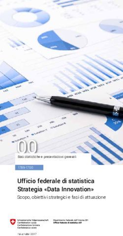 Ufficio federale di statistica Strategia "Data Innovation" - Scopo, obiettivi strategici e fasi di attuazione - Statoo ...