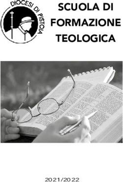 SCUOLA DI FORMAZIONE TEOLOGICA 2021/2022 - Diocesi Pistoia