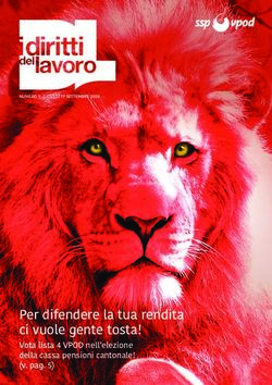 Per difendere la tua rendita ci vuole gente tosta! - Vota lista 4 VPOD nell'elezione della cassa pensioni cantonale! (v. pag. 5) - VPOD Ticino