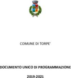 DOCUMENTO UNICO DI PROGRAMMAZIONE - COMUNE DI TORPE' 2019-2021 - Comune di Torpè
