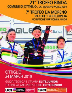 21 TROFEO BINDA 7 TROFEO DA MORENO PICCOLO TROFEO BINDA UCI NATIONS' CUP WOMEN JUNIOR - Cycling Sport Promotion