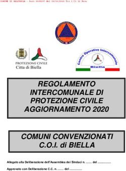 REGOLAMENTO INTERCOMUNALE DI PROTEZIONE CIVILE AGGIORNAMENTO 2020 COMUNI CONVENZIONATI