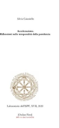 Accelerazione. Riflessioni sulle temporalità della pandemia - Silvia Caianiello - Laboratorio dell'ISPF, XVII, 2020 Online First - ispf-lab
