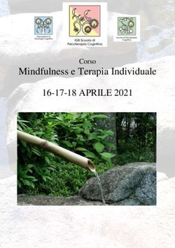 Mindfulness e Terapia Individuale - APRILE 2021 Corso - APC SPC